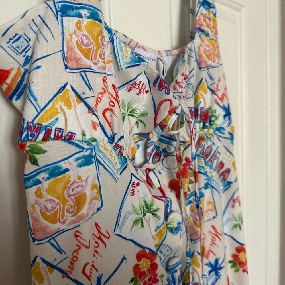 ASOS Postcard Print Dress - Picture 9 of 13